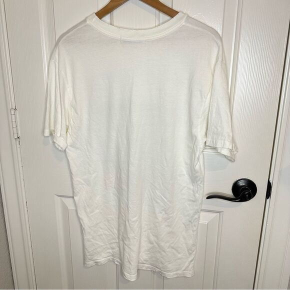 Free People Daydreamer Led Zeppelin Swan Song White Graphic Band Tee Sz L Indie - Picture 4 of 8